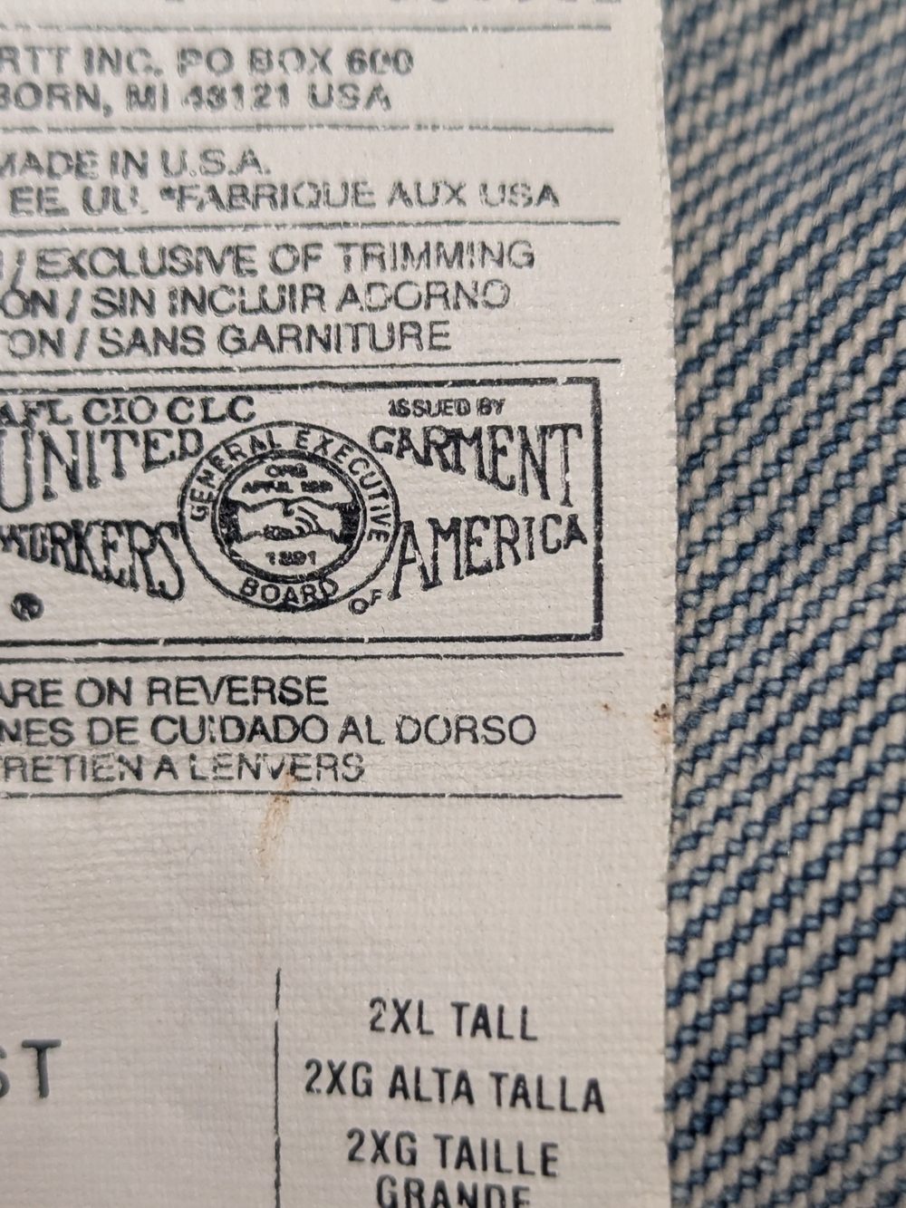 Carhartt Blue Denim Jacket - Picture 3 of 7